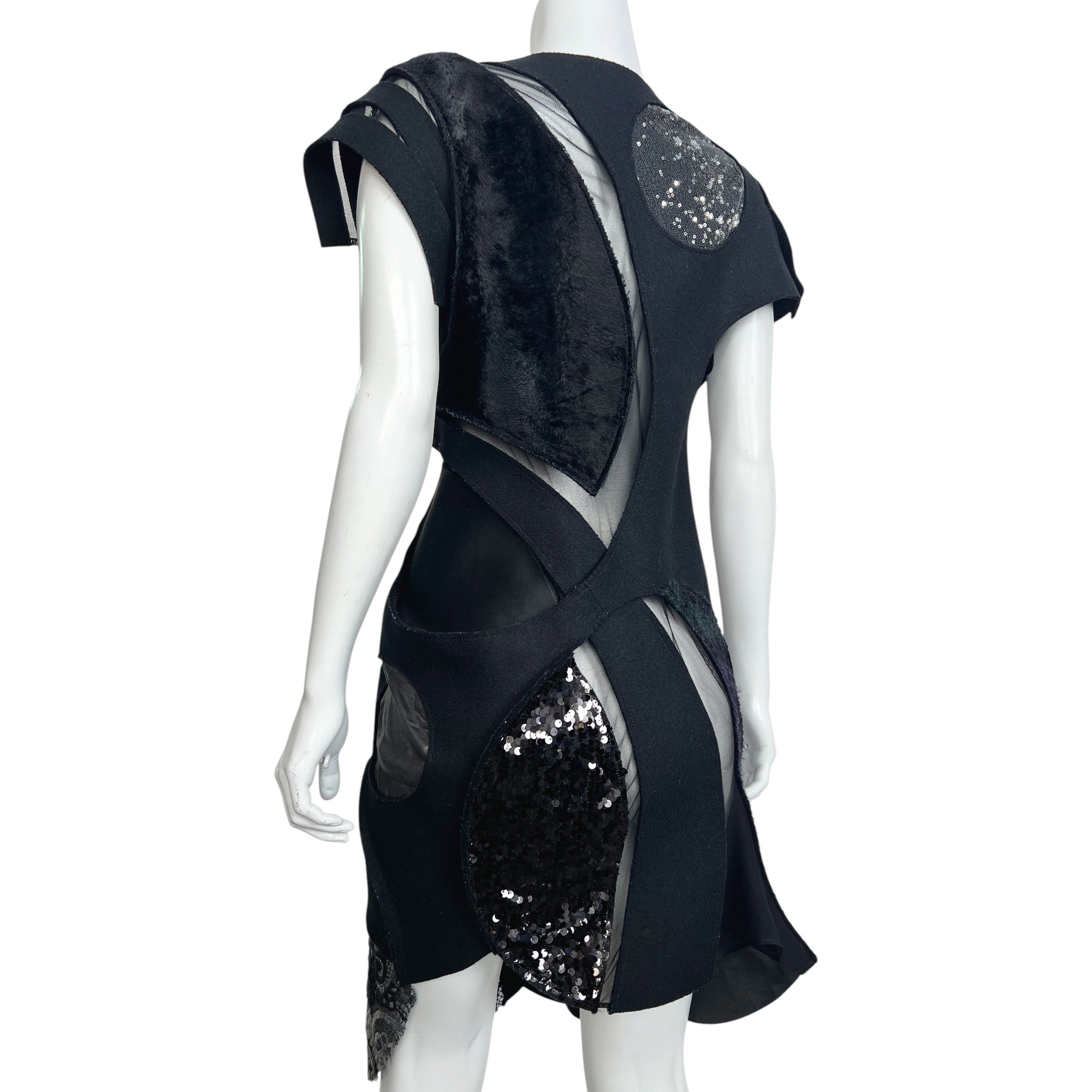 Junya Watanabe F/W 2014  Comme des Garçons Patchwork Dress, slight side back