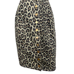 Jean Paul Gaultier S/S 1989 Leopard Print Denim Dress, skirt