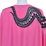 Emilio Pucci Pink Silk Jersey and Black Lace Caftan, mark