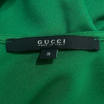 Gucci 2007 Matte Jersey Kelly Green Dress, label