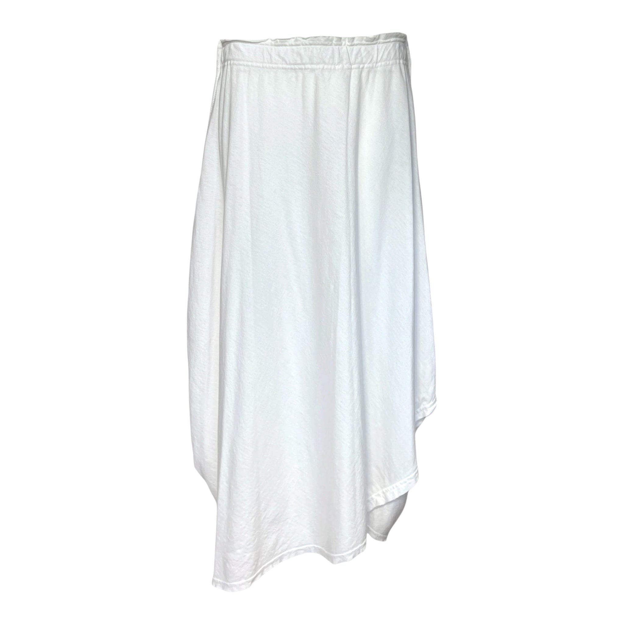 Comme des Garçons S/S 2004 White Cotton Jersey Draped Skirt, back