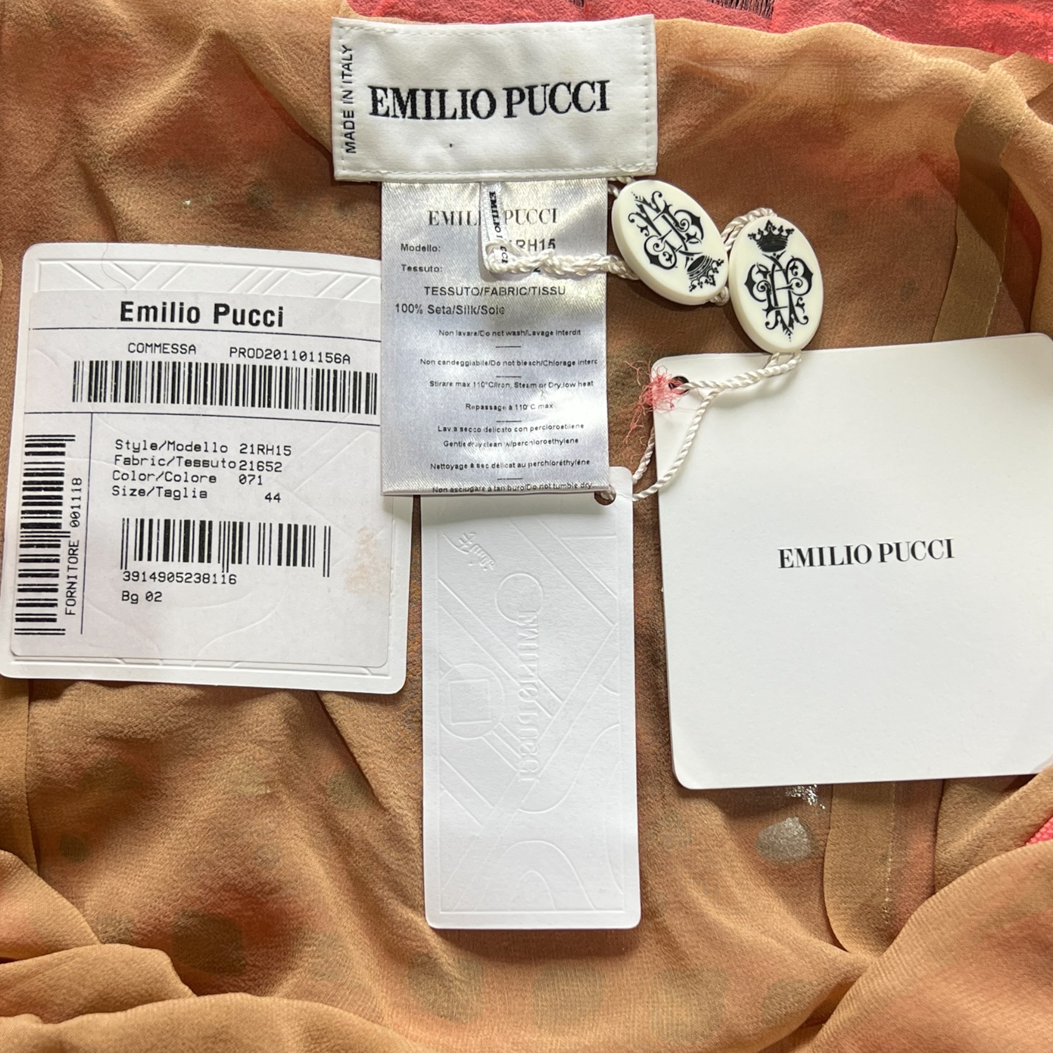 Emilio Pucci Resort 2012 Pink Sequin Beaded Mini Dress, NWT Label Tags