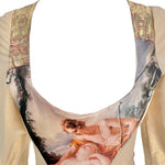 Vivienne Westwood A/W 1990-91 "Portrait" Collection Long Sleeve Gold Corset Top, neckline