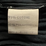 Moschino 1990's Charcoal Zipper Mini Skirt, tag
