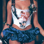 Vivienne Westwood A/W 1990-91 "Portrait" Collection Long Sleeve Gold Corset Top, ad 2