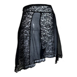 1930's Black Silk and Lace Sexy Lingerie Tap Shorts, slight side