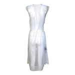 Gaultier Classique Y2K Mesh Grape Leaf Print Tank Dress, back