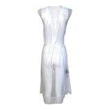 Gaultier Classique Y2K Mesh Grape Leaf Print Tank Dress, back