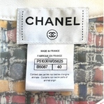 Chanel S/S 2015 Multicolored Boucle Tweed Fringed Hem Dress, label