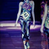 VERSACE 90 年代全串珠不对称图案套装