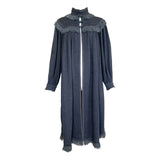 Yves Saint Laurent Rive Gauche F/W 1977 'Les Chinoises' Grey Wool Coat