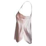 Galanos Early 1980's Pink Silk Three Piece Skirt Suit Evening Ensemble, side camisole 2