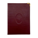 Cartier 1970's Burgundy Leather Passport Holder, New In Box