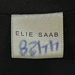 Elie Saab S/S 2010 Black Silk Gown with Gold and Silver Embellished Shoulders, Runway, label