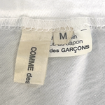 Comme des Garçons S/S 2004 White Cotton Jersey Draped Skirt, label 2