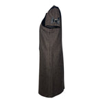 Gucci F/W 2007 Brown Tweed, Leather and Corduroy Shift Dress, side 2