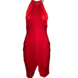  Climax 70s Red Fringed Disco Dress FRONT 1 of 4