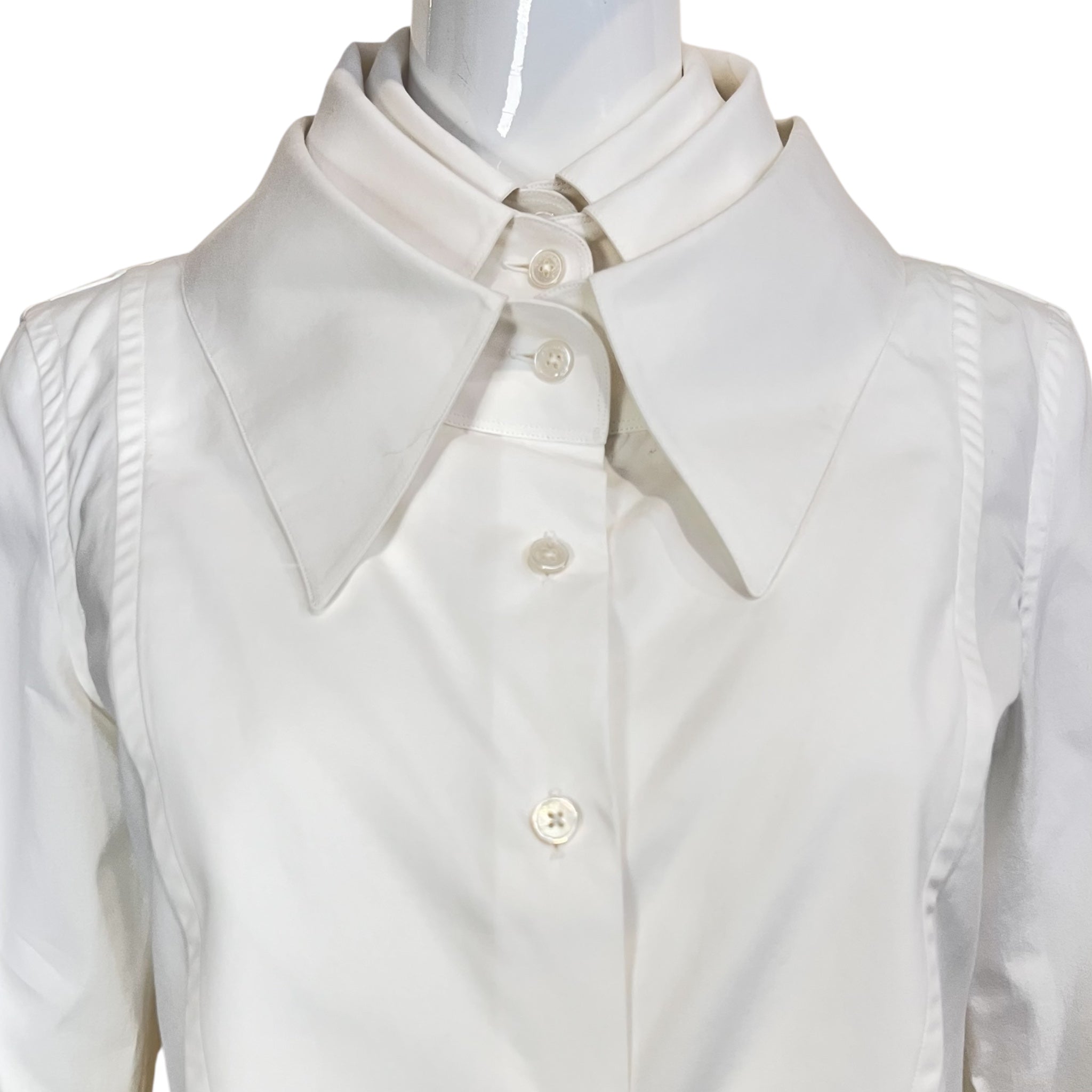 Viktor & Rolf F/W 2003 Rare Multi Collar White Button Up Shirt, closed collars