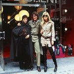 Yves Saint Laurent  1968 Saharienne Ivory Safari Mini Dress, Original and Rare, YSL, Betty outside London store