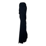 Rick Owens S/S 2020 Tecuatl Collection Black Draped Maxi Skirt, side