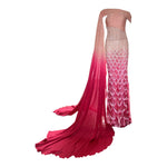 Tony Ward 2025 Blush to Rose Ombre Sequin Gown w/Stole