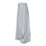 Comme des Garçons 2003 White Cotton Draped Jersey Skirt, side 2