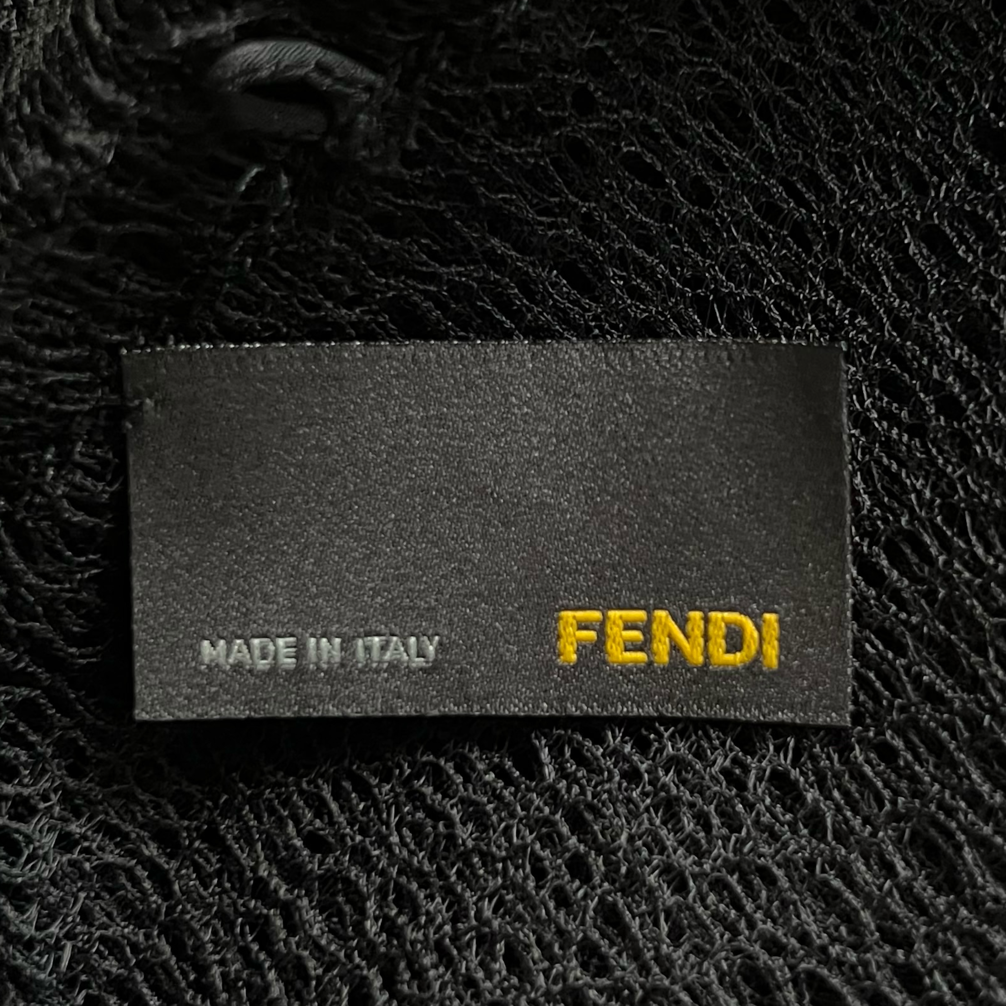 Fendi by Karl Lagerfeld S/S 2010 Black Lace Drop Waist Dress, label