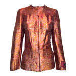 Yohji Yahmamoto F/W 2000 Copper Paisley Silk Brocade Jacket