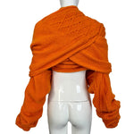 Yohji Yamamoto F/W 2002 Oversized Wraparound Orange Top Wrapped, back
