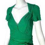 Gucci 2007 Matte Jersey Kelly Green Dress, bodice