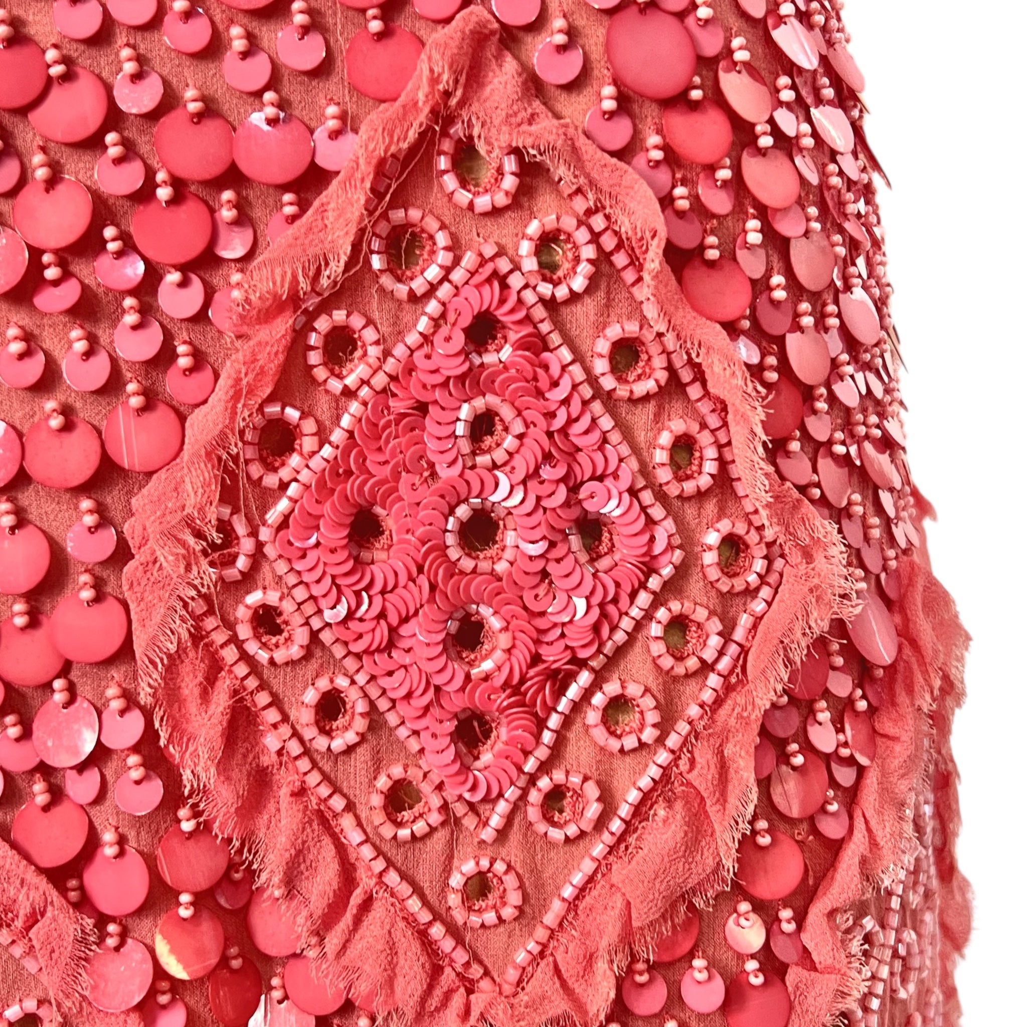 Emilio Pucci Resort 2012 Pink Sequin Beaded Mini Dress, NWT Detail