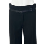 Chanel A/W 2006 Black Crepe Wool Trousers, top half