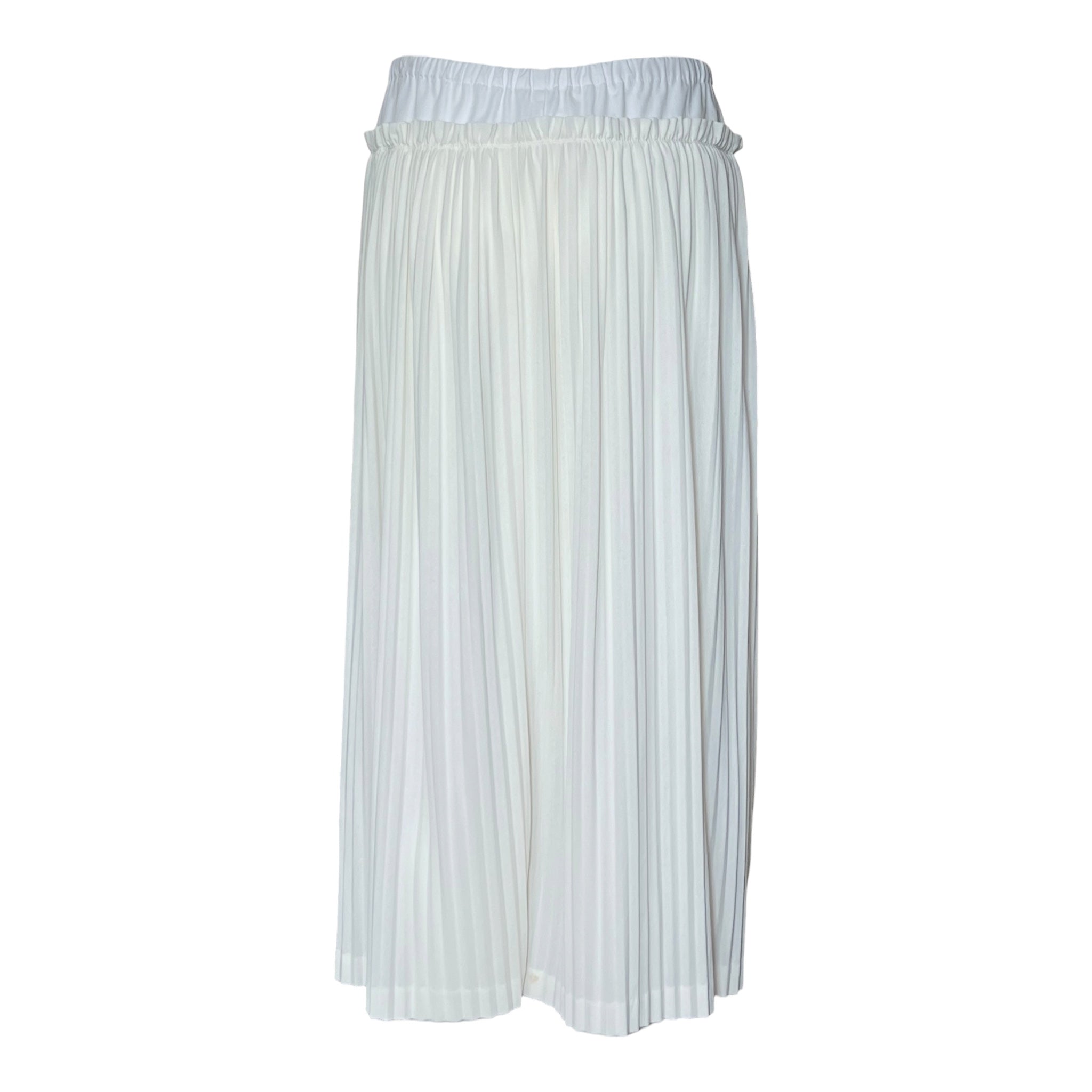 Comme de Garçons 2001 Pleated 2-Tone Knit Jersey Skirt, back