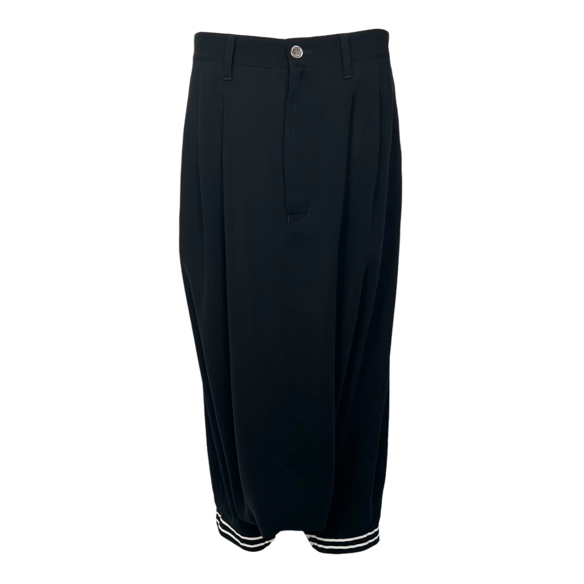 Junya Watanabe S/S 2011 Black Sailor Trousers with Striped Trim