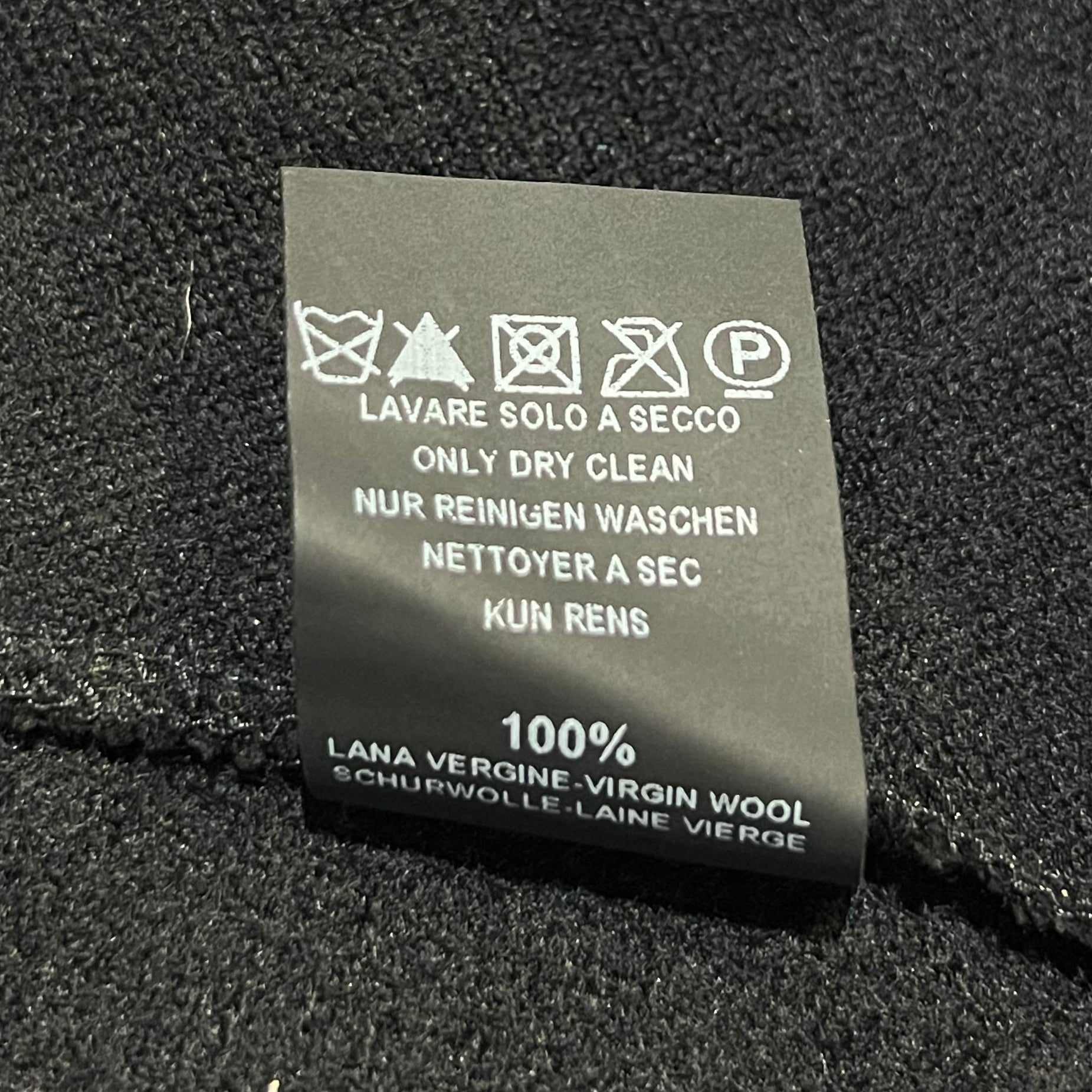 Transit Charcoal Wool Coat With Knit Sweater Sleeves, tag 2