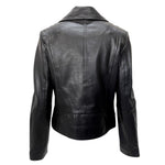 Rag & Bone Black Lambskin Leather Moto Jacket, back