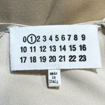 Maison Martin Margiela S/S 2013 Butter Cream Draped Crepe Dress, label