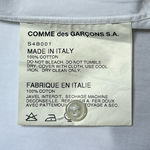 Comme des Garçons Y2K åWhite Shirt with Flower Embroidery, tag