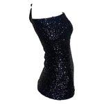 Isabel Marant 2020s Black Solid Sequined One Shoulder Blouse, side 2