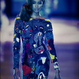 VERSACE 90 年代全串珠不对称图案套装