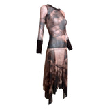 Jean Paul Gaultier S/S 1995 "Creation of Adam" Brown Mesh Dress