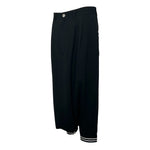 Junya Watanabe S/S 2011 Black Sailor Trousers with Striped Trim, slight side