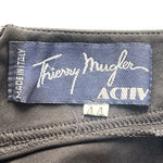 Thierry Mugler ACT IV 1990's Black Full Body Mock Neck Cat Suit, label