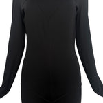 Thierry Mugler ACT IV 1990's Black Full Body Mock Neck Cat Suit, waist