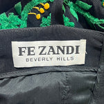 Fe Zandi 1990s 3D Embroidered Floral Corset Camisole, label