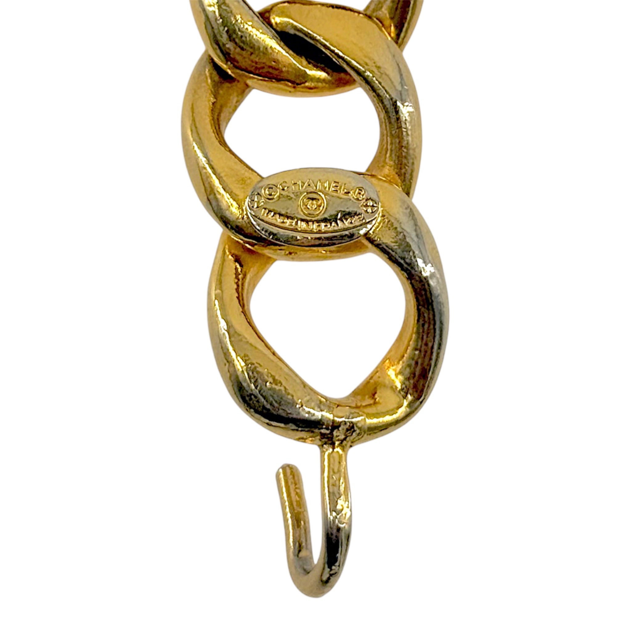 Chanel F/W 1992 Gold-Toned Chain Link Belt, cartouche