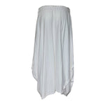 Comme des Garçons 2003 White Cotton Draped Jersey Skirt, back