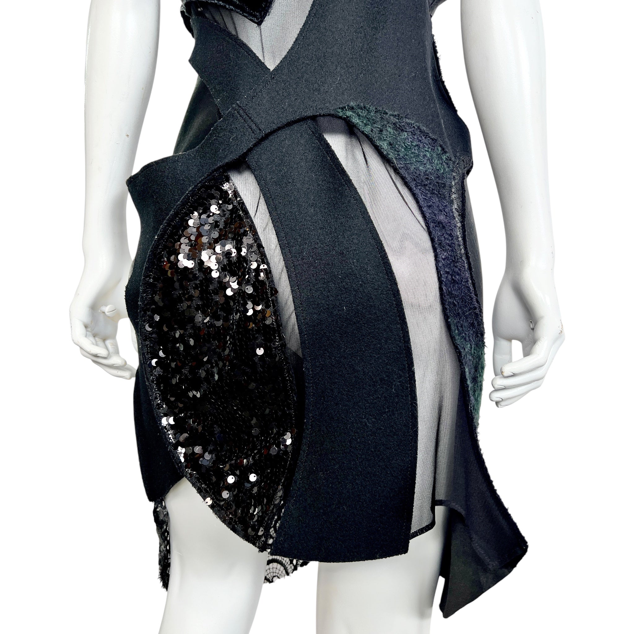 Junya Watanabe F/W 2014  Comme des Garçons Patchwork Dress, back bottom