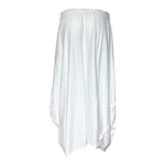 Comme des Garçons S/S 2004 White Cotton Jersey Draped Skirt, back
