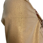 Vivienne Westwood A/W 1990-91 "Portrait" Collection Long Sleeve Gold Corset Top, right sleeve snag